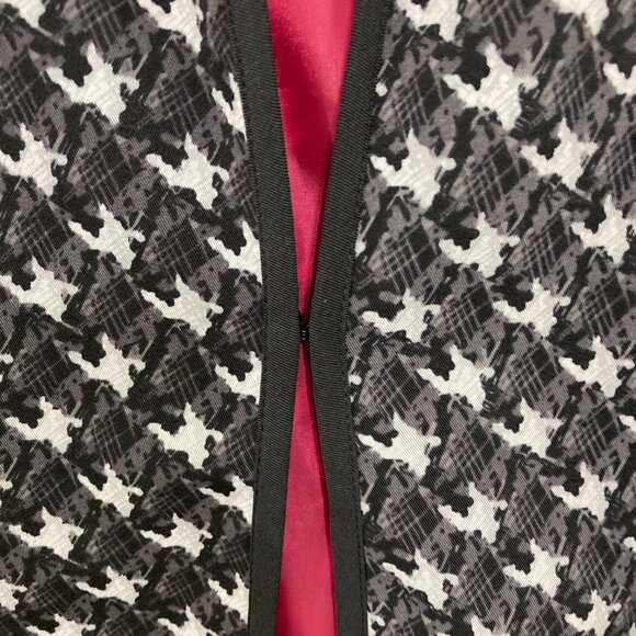 New Maggie Barnes size 3X Black White Houndstooth Blazer Preppy Office - Picture 6 of 8